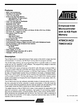 DataSheet T89C51AC2 pdf